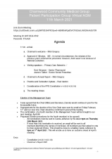 Agenda 11.03.21 AGM