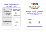A Simple Guide to Accessing Our Surgeries for Patients and their Carers v3.0